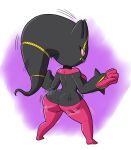  absurd_res anthro big_breasts big_butt breasts butt clothed clothing female hi_res looking_back mega_banette mega_evolution nintendo pink_body pink_eyes pok&eacute;mon pok&eacute;mon_(species) shaking_butt solo tansau video_games 