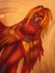  anthro anunit avian breasts desert european_mythology feather_hair feathers female greek_mythology hi_res jewelry mythological_avian mythological_firebird mythology necklace nipples nude phoenix pseudo_hair public public_nudity relaxing sadcranberry sand solo tired 