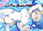  1girl absurdres adjusting_eyewear arm_up armpits ball beachball black_choker blue_archive blush book breasts can choker cleavage commentary_request competition_swimsuit covered_navel daraqueue drink_can glasses grey_hair halo headphones highres holding holding_ball holding_beachball innertube kotone_(blue_archive) large_breasts long_sleeves looking_at_viewer one-piece_swimsuit round_eyewear rubber_duck short_hair shrug_(clothing) skindentation smile soda_can solo swim_ring swimsuit tail two-tone_one-piece_swimsuit water wet 