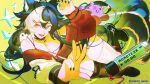  1girl ahoge animal_ears black_boots black_hair black_nails black_thighhighs boots breasts buck_teeth cleavage commentary_request hair_between_eyes heart heart_ahoge highres indie_virtual_youtuber large_breasts long_hair looking_at_viewer momote_(vtuber) multicolored_hair open_mouth pembiklimon red_eyes red_sweater skunk_ears skunk_girl skunk_tail solo sweater teeth thighhighs thighs v virtual_youtuber white_hair white_thighhighs 