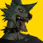  absurd_res beastars blood bodily_fluids canid canine canis fangs hi_res legoshi_(beastars) male mammal piercing solo valentitans wolf 