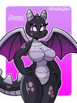  &lt;3 2021 anthro anthrofied areola big_breasts black_wings breasts butt colored_body curvy_figure digital_media_(artwork) dragon ender_dragon female genitals glistening glistening_body glistening_breasts glistening_scales hand_on_leg hi_res horn huge_breasts humanoid_hands jean_(minecraft) membrane_(anatomy) microsoft minecraft mojang multicolored_body multicolored_scales navel nipples nude purple_areola purple_body purple_nipples purple_scales purple_tail pussy scales scalie smile solo video_games voluptuous western_dragon white_eyes wide_hips wings xbox_game_studios zerlix_fox 