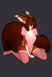  2022 5_fingers anthro breasts brown_body brown_fur brown_hair clothed clothing digital_media_(artwork) eyebrows eyelashes female fingers fur hair kneeling ni70 solo 