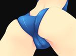  ass ass_focus blue_haired_girl_(murakami_suigun) cameltoe close-up f-ism flat_ass murakami_suigun original skindentation solo swimsuit 