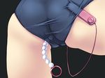  anal anal_beads anal_object_insertion ass ass_focus close-up f-ism murakami_suigun object_insertion original school_swimsuit solo sweat swimsuit vaginal vibrator vibrator_under_clothes 
