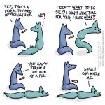  1:1 blue_body blue_fox_(foxes_in_love) blue_fur blue_tail canid canine comic dialogue duo english_text feral fox foxes_in_love fur green_body green_fox_(foxes_in_love) green_fur green_tail hi_res male_(lore) mammal shadow simple_background text url 