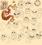  aloha_shirt clothing dreamworks feral hat headgear headwear hi_res male mr._snake_(the_bad_guys) multiple_expressions multiple_poses pattern_clothing pattern_shirt pattern_topwear pose reptile scalie shirt simple_background simple_colors snake solo the_bad_guys topwear unknown_artist 