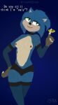  1ce_h00ves anthro black_clothing black_nails blue_body blue_fur blue_hair breasts cel_shading choker clothed clothing colored_nails eulipotyphlan female female/female fur green_eyes hair hedgehog humanoid jewelry lencerie looking_pleasured mammal nails necklace question ring sega shaded simple_background simple_coloring simple_shading solo sonic_the_hedgehog sonic_the_hedgehog_(film) sonic_the_hedgehog_(series) spines topless ugly_sonic 