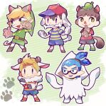  &gt;:3 animal_crossing animal_ears animal_humanoid black_bottomwear black_clothing black_shorts blonde_hair blooper blue_bottomwear blue_clothing blue_eyes blue_hair blue_mouth blue_shorts bone bone_in_mouth boots bottomwear bovid bovid_horn bovid_humanoid brown_boots brown_clothing brown_footwear brown_hair canid canid_humanoid canine canine_humanoid caprine caprine_horn caprine_humanoid cat_ear cat_humanoid cat_smile cephalopod cephalopod_humanoid clothed clothing cosplay costume cute_fangs dalmatian_humanoid dog_humanoid earthbound_(series) felid felid_humanoid feline feline_humanoid fingers fluffy footprint footwear group hair handpaw hat headgear headwear hooved_fingers hooved_hands hooves horn humanoid inkling inkling_boy leaf leaf_on_head lucas_(earthbound) male mammal mammal_humanoid marine marine_humanoid mollusk mollusk_humanoid ness nintendo open_mouth pants pattern_clothing pattern_shirt pattern_topwear pawprint paws red_clothing red_shirt red_topwear sheep_humanoid shirt shoes short_hair shorts splatoon spots squid_humanoid striped_clothing striped_shirt striped_topwear stripes tanuki_humanoid the_legend_of_zelda toon_link topwear tunic tziro460 video_games villager_(animal_crossing) wind_waker 