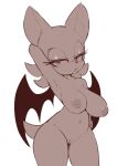  anthro big_breasts breasts chiropteran female genitals hi_res inverted_nipples looking_at_viewer mammal nipples nude pussy rouge_the_bat sega solo sonic_the_hedgehog_(series) tenshigarden 