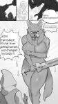  absurd_res angry anthro big_breasts blaidd_(elden_ring) breasts buta99 canid canine canis comic covering covering_breasts covering_crotch covering_self crossgender drinking duo elden_ring female fromsoftware gender_transformation hi_res huge_breasts human male mammal melee_weapon mtf_crossgender mtf_transformation nipples nude potion sword thick_thighs transformation video_games weapon wide_hips wolf 