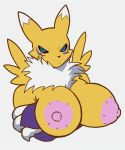  angry anthro bandai_namco breasts crossed_arms digimon digimon_(species) female hi_res humanoid leptail renamon solo 