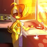  1:1 anthro bunibelol female five_nights_at_freddy&#039;s five_nights_at_freddy&#039;s_2 hi_res humanoid hybrid machine mature_female robot scottgames solo toy_chica_(fnaf) video_games 