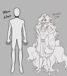  absurd_res animal_humanoid canid canid_humanoid canine canine_humanoid chart female fox_humanoid glacierclear greyscale height_chart hi_res humanoid mammal mammal_humanoid monochrome red_velvet_cake_(glacierclear) 