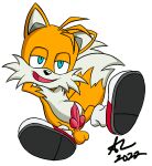  alpha_channel anthro canid canine fox genitals half-closed_eyes hi_res knot krazyal lying male mammal miles_prower narrowed_eyes on_back open_mouth penis sega simple_background smile smirk solo sonic_the_hedgehog_(series) spread_legs spreading transparent_background 