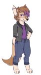  anthro canid canine clothing coyot_fox fennec fox male mammal solo unknown_artist 