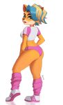  activision anthro big_butt butt clothing crash_bandicoot_(series) exercise female fur hi_res magaska19 panties pirate_tawna solo tawna_bandicoot thick_thighs underwear video_games workout workout_clothing 
