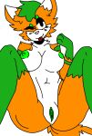  anonymous_artist anthro band_(marking) black_eyes blep blush blush_lines breasts butt canid canine cheek_tuft choker cleavage clitoral_hood clitoris clothed clothing digital_media_(artwork) facial_tuft female fox fur genitals gloves_(marking) green_hair hair jewelry leg_markings mammal markings neck_tuft necklace nude one_eye_closed orange_body orange_fur orange_tail pussy shoulder_tuft sitting slightly_chubby socks_(marking) solo spreading sushi_the_fox tongue tongue_out tuft white_body white_fur wink 