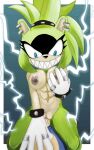  10:16 2022 abs afrosoricid anthro areola blue_eyes bracelet breast_grab breasts clothing cowgirl_position digital_drawing_(artwork) digital_media_(artwork) ear_piercing electricity female female_on_top footwear from_front_position fur genitals gloves gloves_only green_body green_hair hair hand_on_breast hand_on_stomach handwear handwear_only hi_res idw_publishing jewelry looking_at_another looking_at_partner male male/female mammal mostly_nude multicolored_body multicolored_fur nipple_piercing nipple_ring nipples on_bottom on_top penetration penis piercing pussy questionable_consent ring sega sex sharp_teeth shoes simple_background sitting_on_penis smile solo sonic_the_hedgehog sonic_the_hedgehog_(comics) sonic_the_hedgehog_(idw) sonic_the_hedgehog_(series) spiked_bracelet spikes surge_the_tenrec teeth tenrec vaginal vaginal_penetration vntn 
