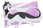  2022 alpha_channel ambiguous_gender archivist-kayl bottomless bottomless_ambiguous bottomless_taur claws clothed clothing digitigrade finger_claws full-length_portrait fur grey_body grey_fur hi_res multicolored_body multicolored_fur pawpads pink_pawpads portrait quadruped sergal sergal_taur signature solo taur toe_claws topwear two_tone_body two_tone_fur vest white_body white_fur 