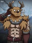  absurd_res bane_(identity_v) cervid cervine elk hi_res identity_v male male/male mammal netease_games pecs shirou_muffin solo video_games 