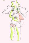  :3 anthro blush chessy_(shaymin) eyewear g-raven genitals glasses knot legendary_pok&eacute;mon male nintendo penis pok&eacute;mon pok&eacute;mon_(species) presenting presenting_penis shaymin sky_forme_shaymin solo video_games 