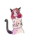  big_(disambiguation) breast_squish breasts chubbyberry domestic_cat felid feline felis female hi_res idy_female_cat mammal nude solo squish 
