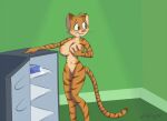  anthro appliance breasts celine_(vinfox) domestic_cat felid feline felis female fridge genitals kitchen_appliance mammal milk pussy solo vinfox 