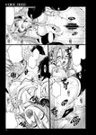  1girl blush breasts censored closed_eyes comic cum cum_in_pussy doujinshi greyscale hatsune_miku hetero large_breasts long_hair monochrome nipples ouma_tokiichi penis saliva sex tears thighhighs vaginal vocaloid 