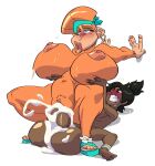  anthro ape balls big_balls big_breasts big_penis bodily_fluids breasts candy_kong cum cum_inside donkey_kong_(series) duo ejaculation fan_character female genital_fluids genitals gorilla haplorhine hi_res holding_breast huge_balls huge_penis human hyper hyper_balls hyper_genitalia hyper_penis male male/female mammal nintendo on_bottom on_top overflowing_cum penis primate reverse_cowgirl_position sex shorter_male size_difference slb smaller_male top_knot video_games 