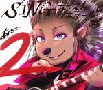  anthro ash_(sing) clothing eyeliner eyeshadow female guitar hi_res illumination_entertainment jacket makeup mammal marker mimu8150 musical_instrument plucked_string_instrument porcupine quills rodent sing_(movie) solo string_instrument text topwear 