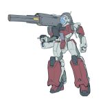  absurdres gm_cannon gundam gundam_msv highres ishiyumi looking_at_viewer mecha mobile_suit no_humans radio_antenna redesign shoulder_cannon visor white_background 