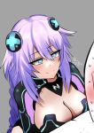  blush breast_press breasts captainrox choujigen_game_neptune highres neptune_(series) purple_heart 