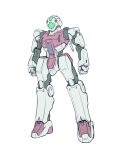  absurdres clenched_hands gm_(mobile_suit) gundam highres ishiyumi looking_ahead mecha mobile_suit mobile_suit_gundam no_humans redesign solo standing visor white_background 