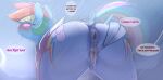  absurd_res animal_genitalia animal_pussy big_butt butt equid equine equine_pussy female feral friendship_is_magic genitals hasbro hi_res mammal my_little_pony pegasus pussy rainbow_dash_(mlp) solo welost wings 