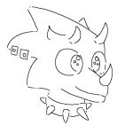  animal_crossing animated anthro bedroom_eyes blush chameleon collar flick_(animal_crossing) horn lizard long_tongue looking_at_viewer male monochrome narrowed_eyes nintendo open_mouth piercing reptile scalie seductive sharp_teeth sketch solo spiked_collar spikes teeth theenyface tongue video_games 