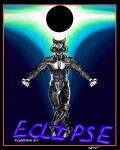  4:5 abs adiriel_voheim animal_genitalia demon eclipse fist genitals glowing glowing_eyes hi_res humanoid male muscular mythology sheath solar_eclipse solo solo_focus 