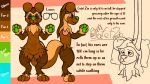  anthro brown_body brown_eyes brown_fur brown_hair cafet&#039;zin_(artist) canid canine canis color_swatch digital_drawing_(artwork) digital_media_(artwork) digitigrade domestic_dog eyewear fluffy fluffy_chest fur green_nose green_paws hair hi_res long_ears long_hair male mammal model_sheet pillow signature simple_background sketch solo tan_body tan_fur text 