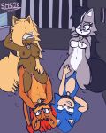  absurd_res anthro archie_comics bed bedroom_eyes big_breasts blue_body breasts brown_body canid canine canis collar conditional_dnp digital_drawing_(artwork) digital_media_(artwork) drawing eulipotyphlan eyelashes eyes_closed fan_character felid female foursome fur furniture glowing glowing_eyes go_to_horny_jail grey_body grey_fur group group_sex hedgehog hi_res idw_publishing klaue_the_lion lion lupe_the_wolf male male/female mammal meme narrowed_eyes nude orange_body orange_fur pantherine penetration pink_eyes prison prison_cell seductive sega sex smile smirk sonic_the_hedgehog sonic_the_hedgehog_(archie) sonic_the_hedgehog_(comics) sonic_the_hedgehog_(idw) sonic_the_hedgehog_(series) spiked_collar spikes superhypersonic2000_(artist) thick_thighs vaginal vaginal_penetration whisper_the_wolf wide_hips wolf 