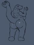  anthro big_butt breasts butt chubby_anthro chubby_female claws female glistening glistening_butt hi_res leopard_seal mammal marine markings nauiho pinniped seal side_boob sketch slightly_chubby solo spots spotted_markings thick_thighs 
