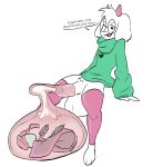  absurd_res after_vore anthro balls big_balls bodily_fluids bovid caprine cock_vore condom condom_disposal cum cum_disposal cum_vore deltarune disposal ejaculation eyewear filled_condom fur genital_fluids genitals glasses goat gothmeup hi_res male mammal objects_in_condom penile penis ralsei same_size_vore sexual_barrier_device undertale_(series) video_games vore white_body white_fur 