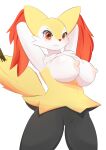  absurd_res anthro braixen breasts canid canine female fur hi_res mammal nintendo pilu_(artist) pok&eacute;mon pok&eacute;mon_(species) solo video_games white_body white_fur yellow_body yellow_fur 