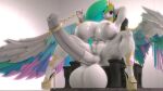  3d_(artwork) animal_genitalia animal_penis anthro anthrofied balls big_breasts big_penis breasts crossgender digital_media_(artwork) equid equine equine_penis friendship_is_magic ftg_crossgender fti_crossgender genitals gynomorph hasbro high_heels horn huge_breasts huge_penis hyper hyper_genitalia hyper_penis intersex mammal my_little_pony naughty_cube penis princess_celestia_(mlp) solo winged_unicorn wings 