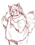  2022 ailurid anthro blush clothing kemono lifewonders male mammal overweight overweight_male red_panda shirt sketch solo takagi_kyou tokyo_afterschool_summoners topwear video_games young zhurong_(tas) 