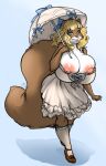  anthro antoinette_(spyingredfox) breasts clothing female hair hi_res madturtle mammal rodent sciurid solo umbrella 
