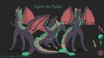  and anthro breasts dragon female feral fieryjaneyart form genitals humanoid minion_masters model_sheet nyrvir_the_fallen pussy refference scalie solo wings 