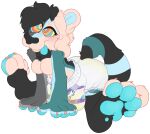  animated anthro bodily_fluids breasts diaper felid female genital_fluids hi_res hypnosis kanya_(dank_and_debauchery) machairodontine mammal mind_control pawpads solo tongue tongue_out urine vermin2 wet_diaper wetting 