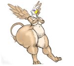  anthro anthrofied avian beak belly big_breasts big_butt bottom_heavy breasts butt digital_media_(artwork) eyelashes feathered_wings feathers female friendship_is_magic gilda_(mlp) gryphon hasbro hi_res huge_butt huge_hips huge_thighs hyper hyper_butt hyper_hips hyper_thighs looking_at_viewer looking_down_at_viewer my_little_pony mythological_avian mythology slightly_chubby solo thick_thighs tracer_painter wide_hips wings 