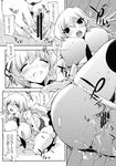  bouncing_breasts breasts circle_ed greyscale huge_breasts long_hair masturbation monochrome pani_poni_dash! panties pussy pussy_juice rebecca_miyamoto saliva solo translated underwear 