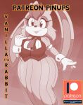 anthro bigdon1992 breasts clothed clothing cover cover_art cover_page digital_media_(artwork) dress eyelashes female fur gloves hair handwear hi_res lagomorph leporid long_ears looking_at_viewer mammal mature_female neckerchief patreon rabbit sega simple_background smile solo sonic_the_hedgehog_(series) text url vanilla_the_rabbit video_games wide_hips 